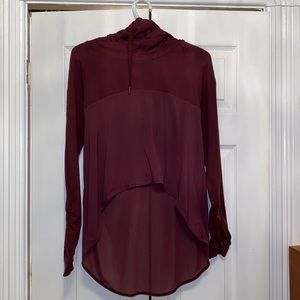 Cowell Neck Long Sleeve Work Out Shirt